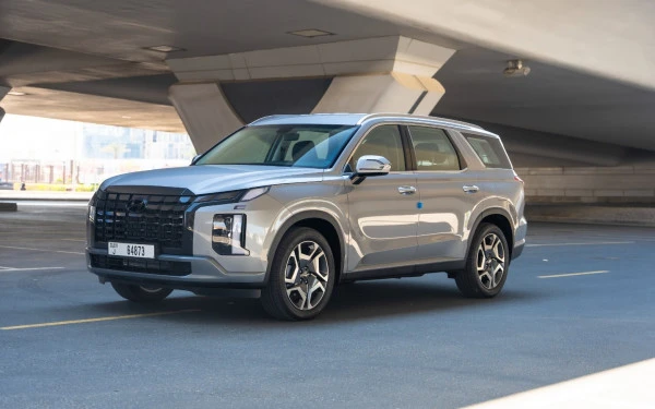 Silver Hyundai Palisade}