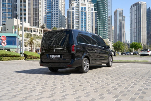  Black Mercedes V300 Avantgarde Extra Long Photo 