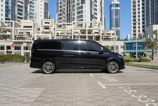 Black Mercedes V300 Avantgarde Extra Long Photo 