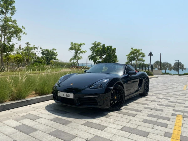  Black Porsche Boxster 718 Photo 
