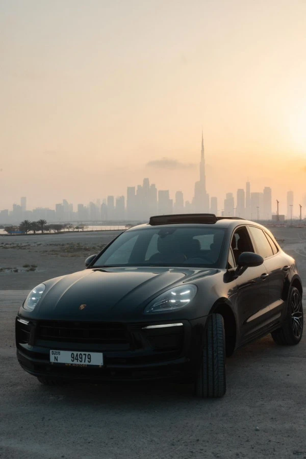  Black Porsche Macan Platinum Photo 