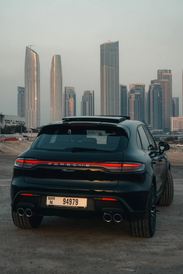  Black Porsche Macan Platinum Photo 
