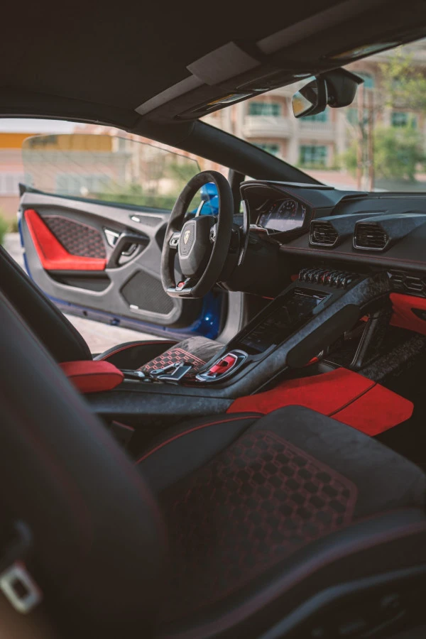  Blue Lamborghini Evo Spyder Photo 