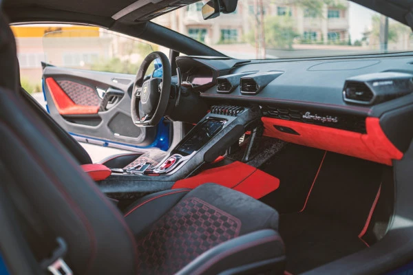  Blue Lamborghini Evo Spyder Photo 