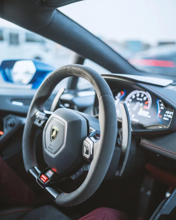  Blue Lamborghini Evo Spyder Photo 