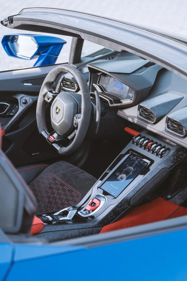  Blue Lamborghini Evo Spyder Photo 