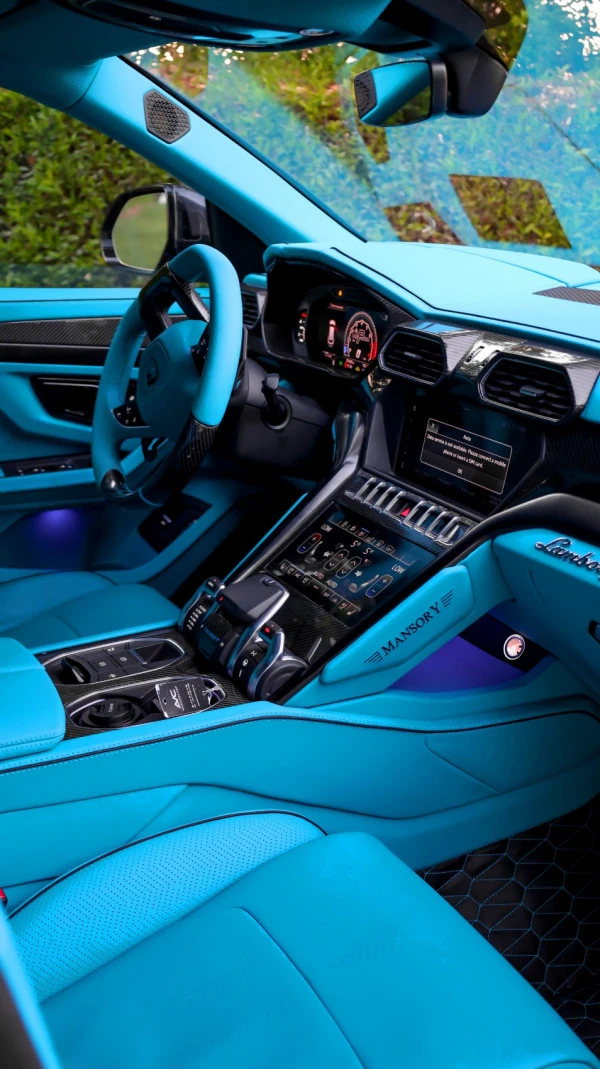  Blue Lamborghini Urus Mansory Photo 