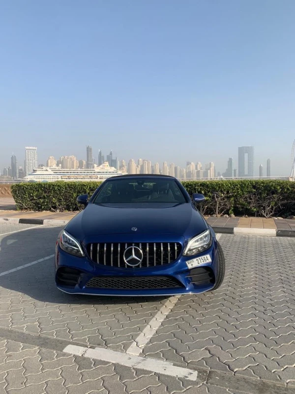  Blue Mercedes C300 cabrio Photo 