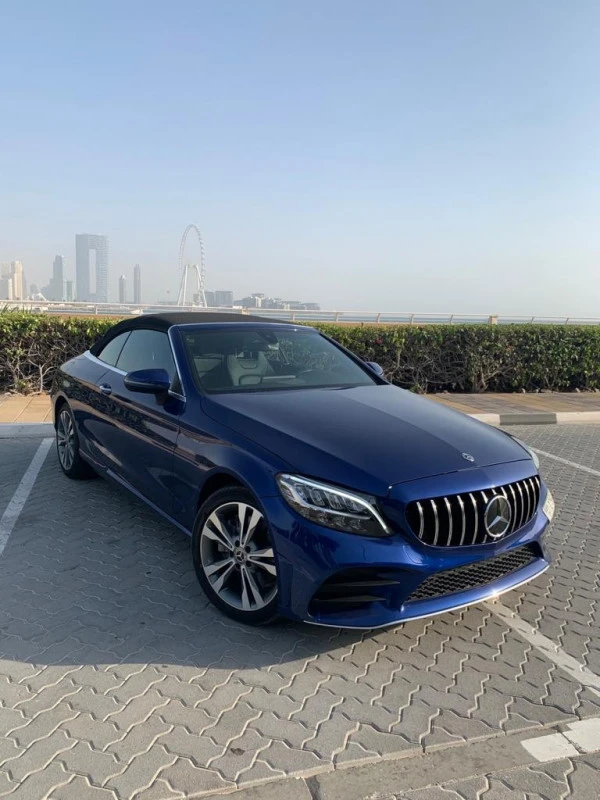  Blue Mercedes C300 cabrio Photo 