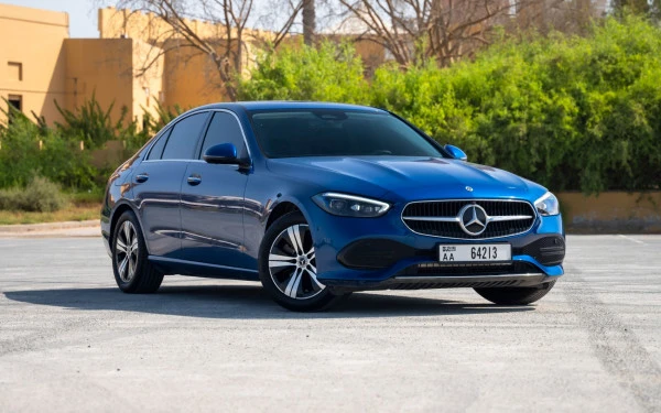  Blue Mercedes C200 Photo 