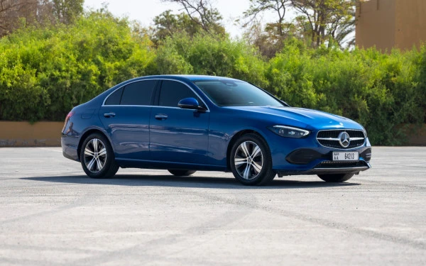  Blue Mercedes C200 Photo 