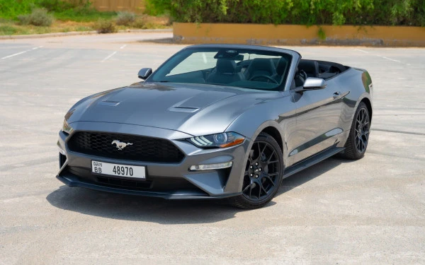  Dark Grey Ford Mustang cabrio Photo 