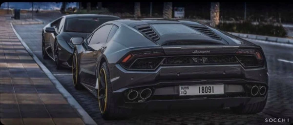  Dark Grey Lamborghini Huracan Photo 