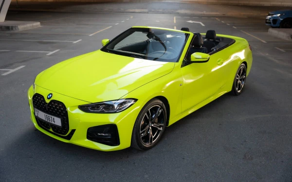  Lime Green BMW 430i cabrio Photo 