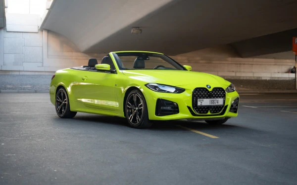  Lime Green BMW 430i cabrio Photo 
