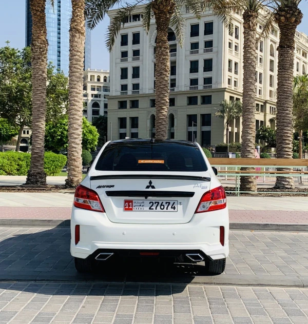  White Mitsubishi Attrage Prime Photo 