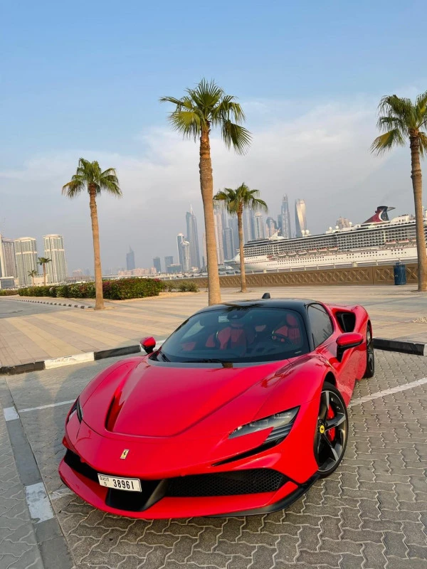  Red Ferrari SF90 Photo 