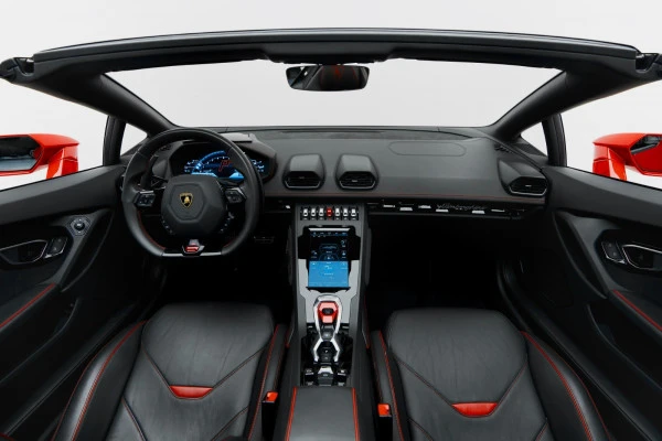  Red Lamborghini Huracan Evo Akropovic Photo 