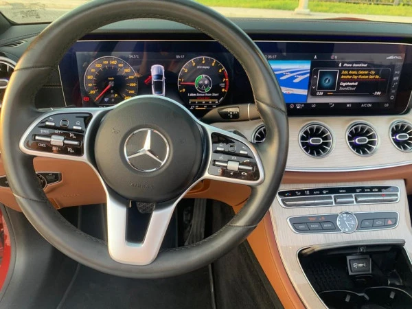  Red Mercedes E450 cabrio Photo 