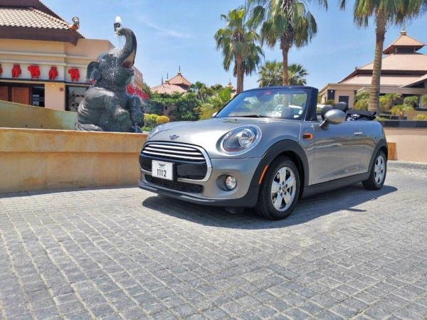  Silver Mini Cooper cabrio Photo 