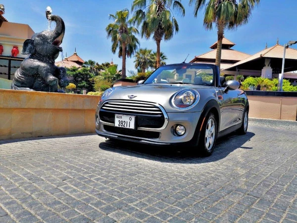  Silver Mini Cooper cabrio Photo 