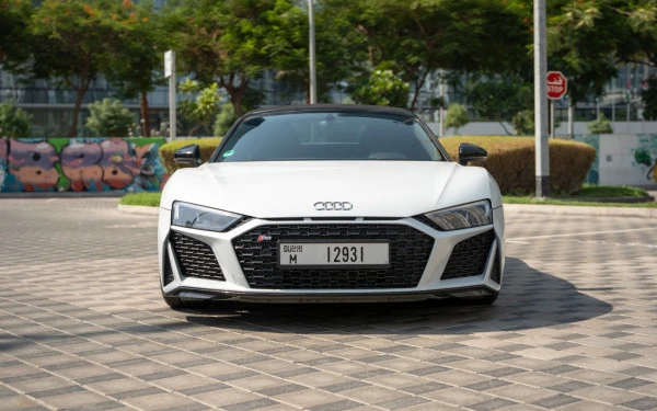  White Audi R8 Spyder Photo 
