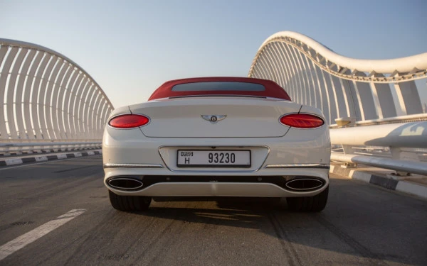  White Bentley Continental GTC V12 Photo 