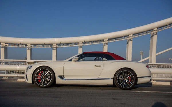  White Bentley Continental GTC V12 Photo 