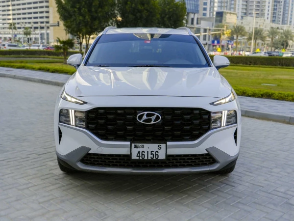  White Hyundai Santa Fe Photo 