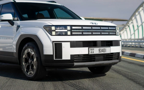  White Hyundai Santa Fe Photo 