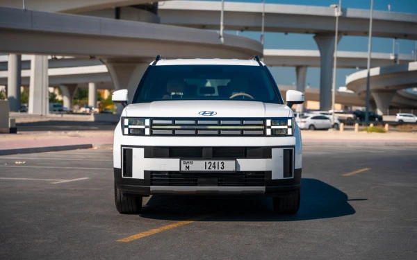  White Hyundai Santa Fe Photo 