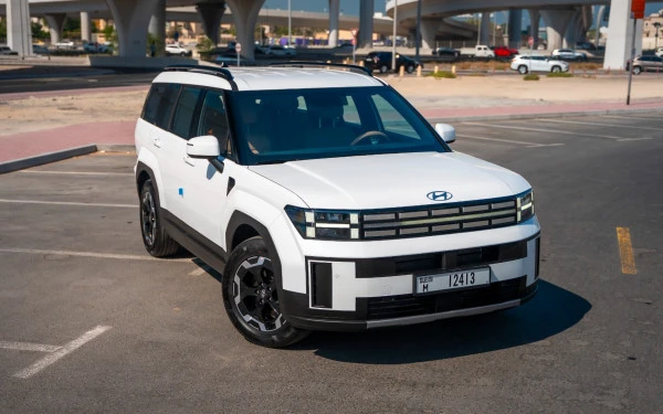  White Hyundai Santa Fe Photo 