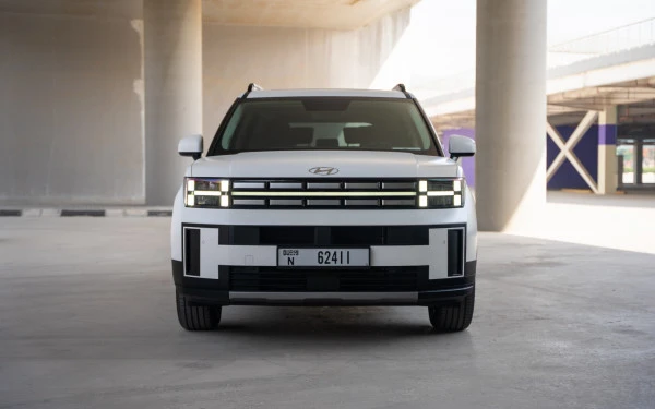  White Hyundai Santa Fe Photo 