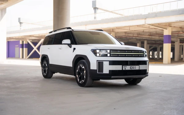  White Hyundai Santa Fe Photo 