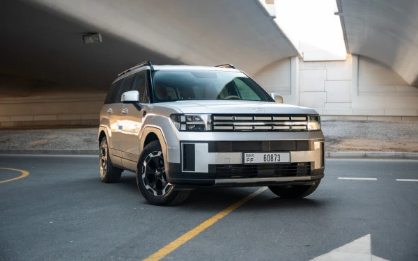  White Hyundai Santa Fe Photo 