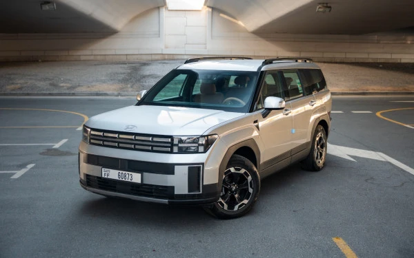  White Hyundai Santa Fe Photo 