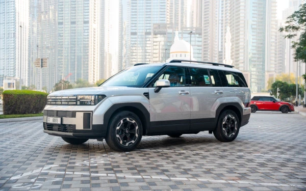  White Hyundai Santa Fe Photo 