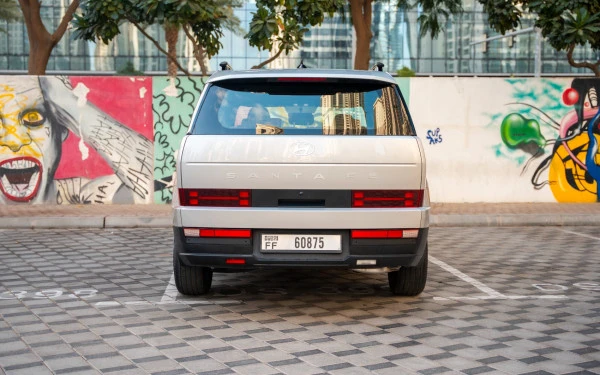  White Hyundai Santa Fe Photo 