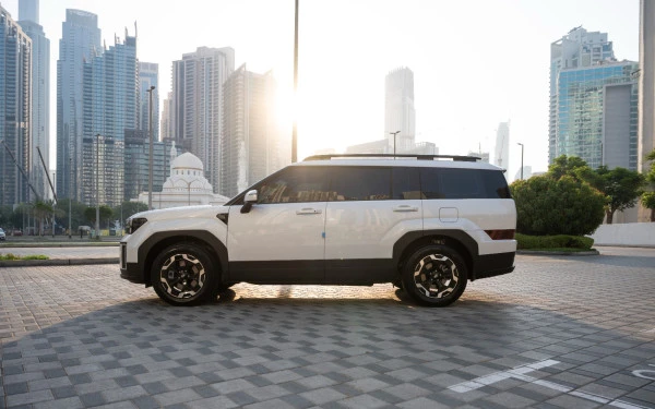  White Hyundai Santa Fe Photo 