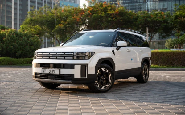  White Hyundai Santa Fe Photo 