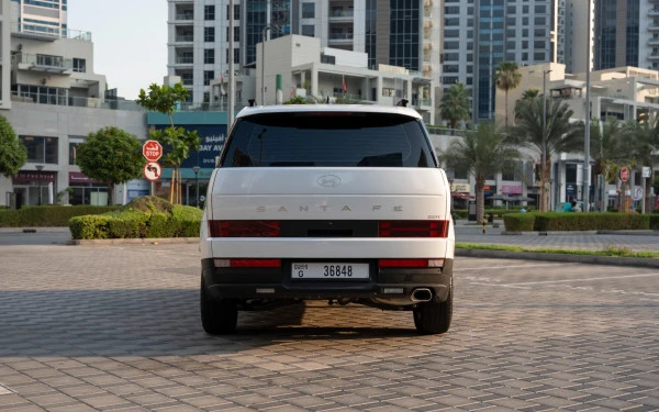  White Hyundai Santa Fe Photo 