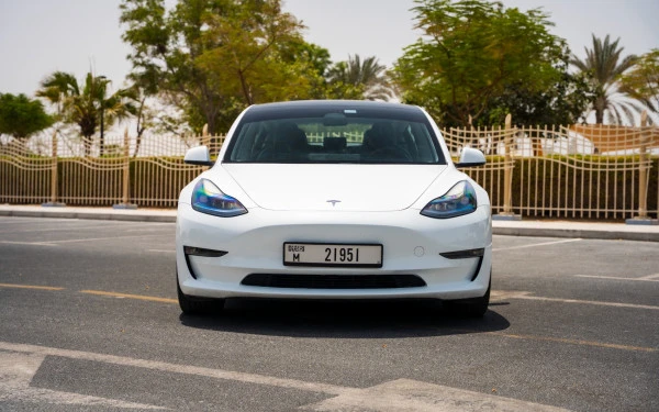  White Tesla Model 3 Photo 