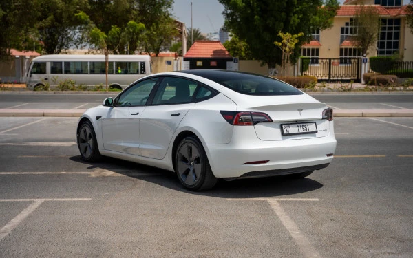  White Tesla Model 3 Photo 