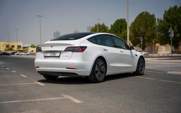  White Tesla Model 3 Photo 