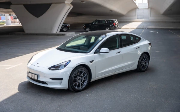  White Tesla Model 3 Photo 