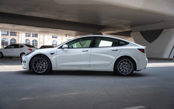  White Tesla Model 3 Photo 