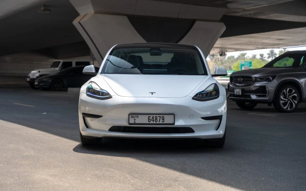  White Tesla Model 3 Photo 