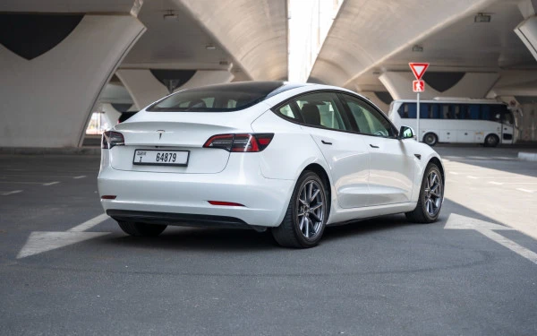 White Tesla Model 3 Photo 
