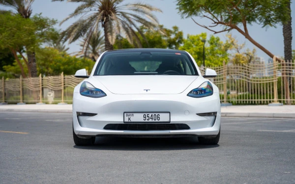  White Tesla Model 3 Photo 