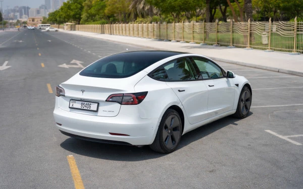  White Tesla Model 3 Photo 